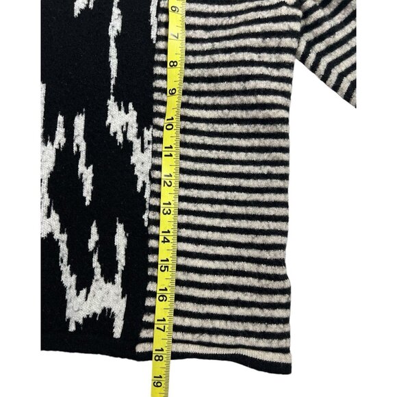 Givenchy Women Sweater Wool Crop Black White Long Sleeves XS - Picture 9 of 9